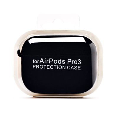 Чехол для кейса Apple AirPods Pro 3 (Черный) Soft touch