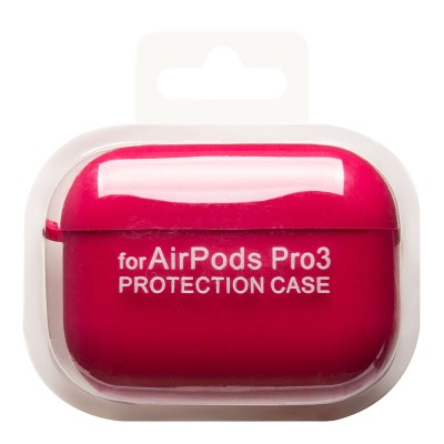 Чехол для кейса Apple AirPods Pro 3 (Бордовый) Soft touch