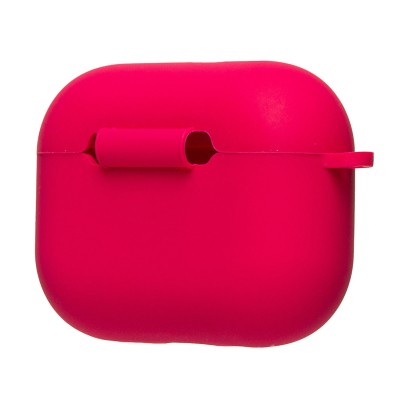Чехол для кейса Apple AirPods Pro 3 (Бордовый) Soft touch