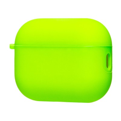 Чехол для кейса Apple AirPods Pro 3 (Зеленовато-желтый) Soft touch
