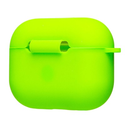 Чехол для кейса Apple AirPods Pro 3 (Зеленовато-желтый) Soft touch