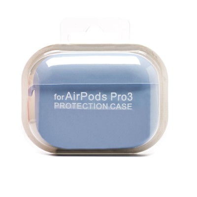 Чехол для кейса Apple AirPods Pro 3 (Светло-синий) Soft touch