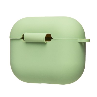 Чехол для кейса Apple AirPods Pro 3 (Светло-зеленый) Soft touch