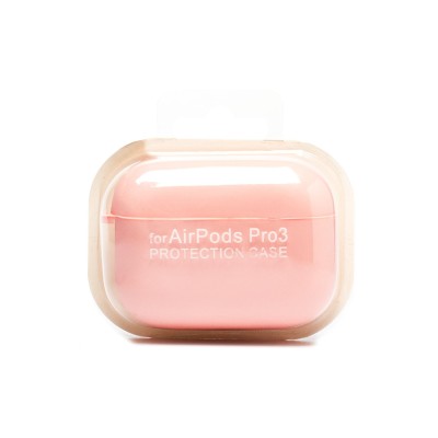 Чехол для кейса Apple AirPods Pro 3 (Светло-розовый) Soft touch