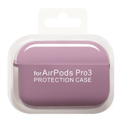 Чехол для кейса Apple AirPods Pro 3 (Светло-фиолетовый) Soft touch