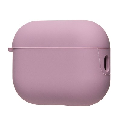 Чехол для кейса Apple AirPods Pro 3 (Светло-фиолетовый) Soft touch