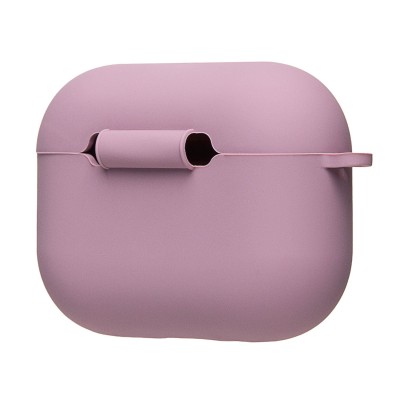 Чехол для кейса Apple AirPods Pro 3 (Светло-фиолетовый) Soft touch