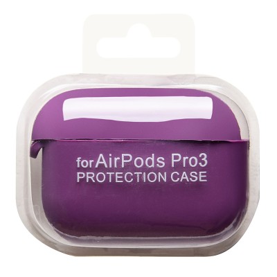 Чехол для кейса Apple AirPods Pro 3 (Фиолетовый) Soft touch