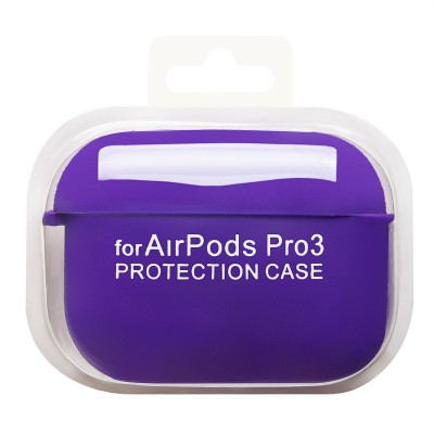 Чехол для кейса Apple AirPods Pro 3 (Фиолетовый) Soft touch