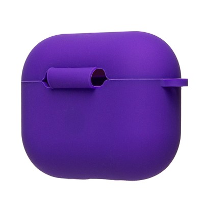 Чехол для кейса Apple AirPods Pro 3 (Фиолетовый) Soft touch