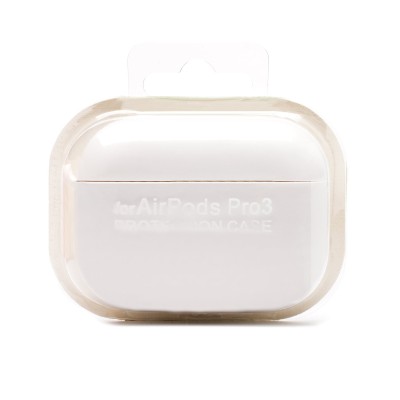 Чехол для кейса Apple AirPods Pro 3 (Белый) Soft touch