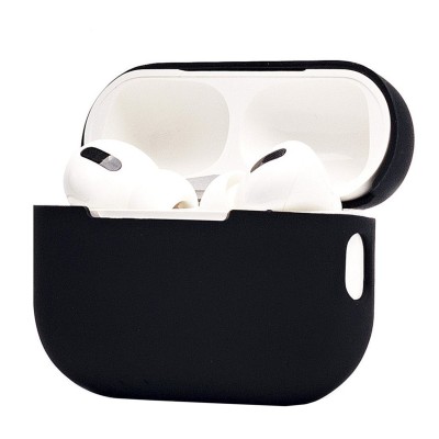 Чехол для кейса Apple AirPods Pro 2 (Черный) Soft touch