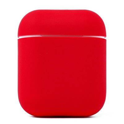 Чехол для кейса Apple AirPods (Красный) Soft touch