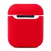 Чехол для кейса Apple AirPods (Красный) Soft touch