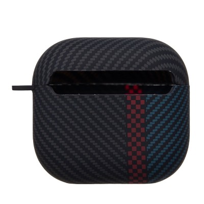 Чехол для Apple AirPods (4-го поколения) (Черный/Синий) Luxo Creative