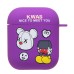 Чехол для Apple AirPods 2 (Фиолетовый) Luxo Creative