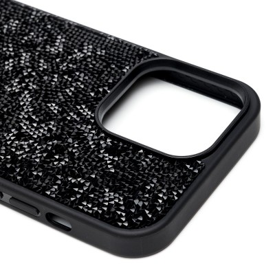 Чехол-накладка для Apple iPhone 13 Pro Max россыпь кристаллов (Черный) PC071 POSH SHINE