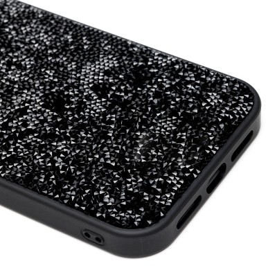 Чехол-накладка для Apple iPhone 13 Pro Max россыпь кристаллов (Черный) PC071 POSH SHINE