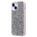 Чехол-накладка для Apple iPhone 15 россыпь кристаллов (Серебристый) PC071 POSH SHINE