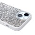 Чехол-накладка для Apple iPhone 15 россыпь кристаллов (Серебристый) PC071 POSH SHINE