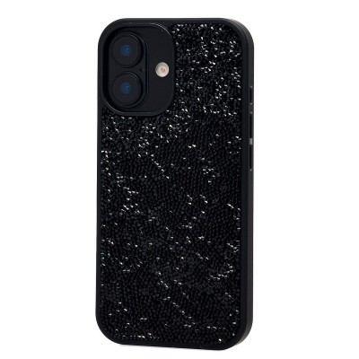Чехол-накладка для Apple iPhone 17 россыпь кристаллов (Черный) PC071 POSH SHINE