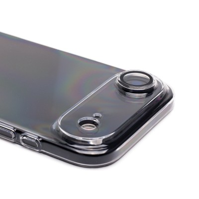 Чехол-накладка с закрытой камерой для Apple iPhone 17 Air (Прозрачный) PC073