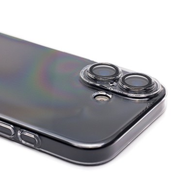 Чехол-накладка с закрытой камерой для Apple iPhone 17 (Прозрачный) PC073