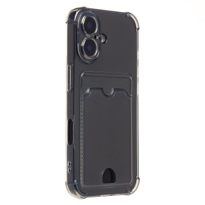 Чехол-накладка с картхолдером для Apple iPhone 17 (Черный) SC276