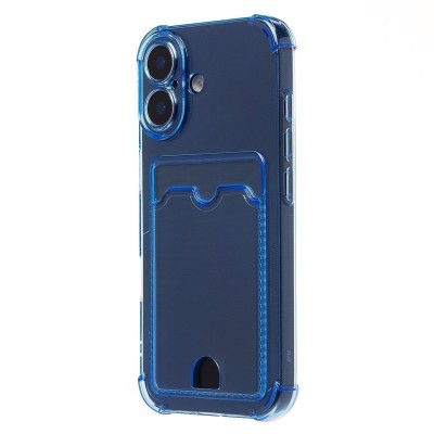 Чехол-накладка с картхолдером для Apple iPhone 17 (Глубокий Синий) SC276