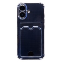 Чехол-накладка с картхолдером для Apple iPhone 17 (Светло-синий) SC276