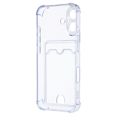 Чехол-накладка с картхолдером для Apple iPhone 17 (Светло-синий) SC276