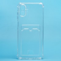 Чехол-накладка с картхолдером для Samsung A075F Galaxy A07 4G (Прозрачный) SC276 Чехол-накладка с картхолдером для Samsung A075F Galaxy A07 4G (Прозрачный) SC276