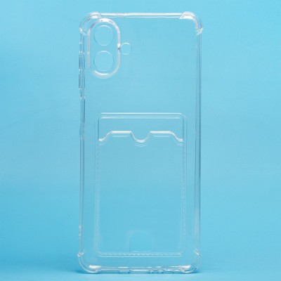 Чехол-накладка с картхолдером для Samsung A075F Galaxy A07 4G (Прозрачный) SC276