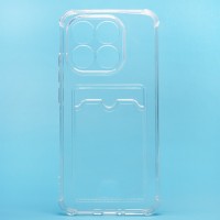 Чехол-накладка с картхолдером для Xiaomi 15T (Прозрачный) SC276