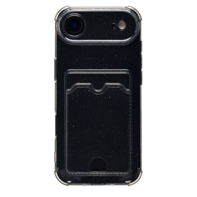 Чехол-накладка с картхолдером для Apple iPhone 17 Air (Черный) SC300