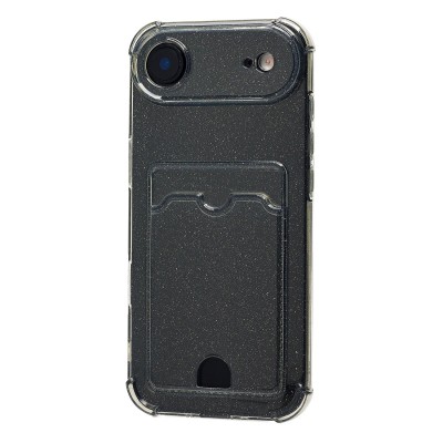 Чехол-накладка с картхолдером для Apple iPhone 17 Air (Черный) SC300
