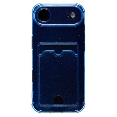 Чехол-накладка с картхолдером для Apple iPhone 17 Air (Глубокий Синий) SC300