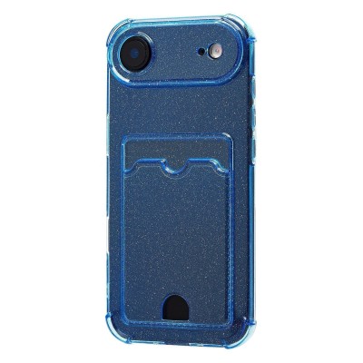Чехол-накладка с картхолдером для Apple iPhone 17 Air (Глубокий Синий) SC300