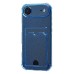 Чехол-накладка с картхолдером для Apple iPhone 17 Air (Глубокий Синий) SC300