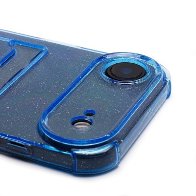 Чехол-накладка с картхолдером для Apple iPhone 17 Air (Глубокий Синий) SC300