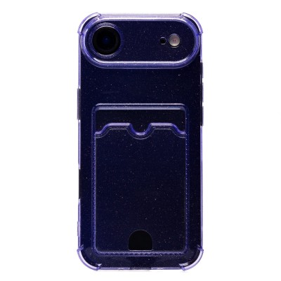 Чехол-накладка с картхолдером для Apple iPhone 17 Air (Фиолетовый) SC300