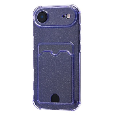 Чехол-накладка с картхолдером для Apple iPhone 17 Air (Фиолетовый) SC300