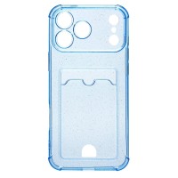 Чехол-накладка с картхолдером для Apple iPhone 17 Pro Max (Глубокий Синий) SC300