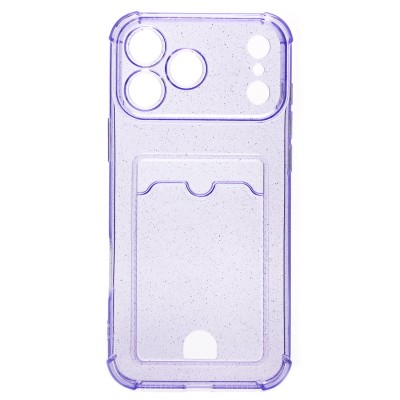 Чехол-накладка с картхолдером для Apple iPhone 17 Pro Max (Фиолетовый) SC300