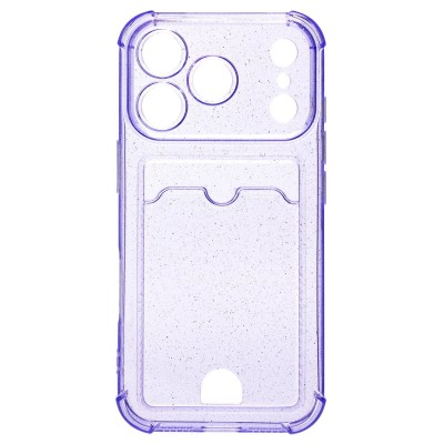 Чехол-накладка с картхолдером для Apple iPhone 17 Pro (Фиолетовый) SC300