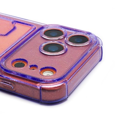 Чехол-накладка с картхолдером для Apple iPhone 17 Pro (Фиолетовый) SC300