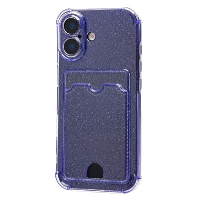 Чехол-накладка с картхолдером для Apple iPhone 17 (Фиолетовый) SC300