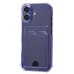 Чехол-накладка с картхолдером для Apple iPhone 17 (Фиолетовый) SC300