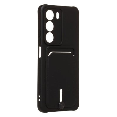 Чехол-накладка с картхолдером для Realme C71 (Черный) SC304