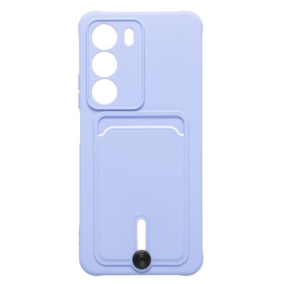 Чехол-накладка с картхолдером для Realme C71 (Светло-фиолетовый) SC304